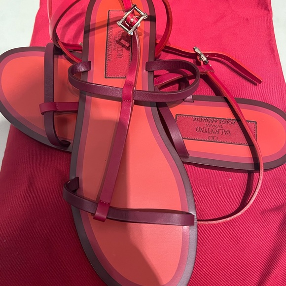 Valentino sandals / Azure sandals - Picture 2 of 4